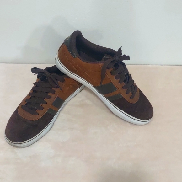 Men's DVS Milan 2CT Brown Skateboard Shoes Size 10 Medium EUC - Picture 1 of 12